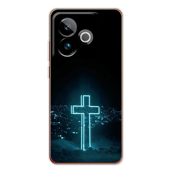 Чохол з принтом «Хрест і місто» для Realme GT 7T Чохол з принтом «Хрест і місто» для Realme GT 7T
