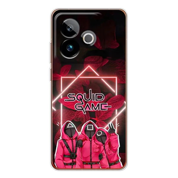 Чехол с принтом «Охранники Игра кальмара» для Realme GT 7T Чехол с принтом «Охранники Игра кальмара» для Realme GT 7T