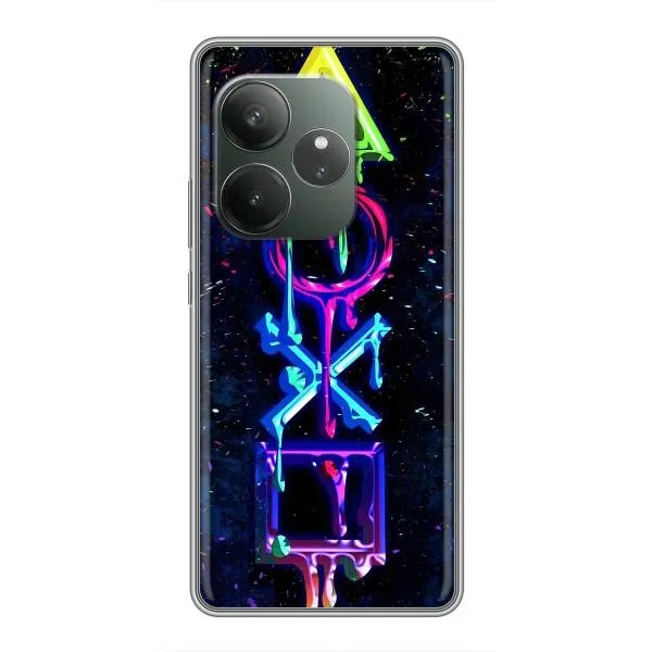 Чехол с принтом «Pleystation лого» для Realme GT Neo 6 SE Чехол с принтом «Pleystation лого» для Realme GT Neo 6 SE