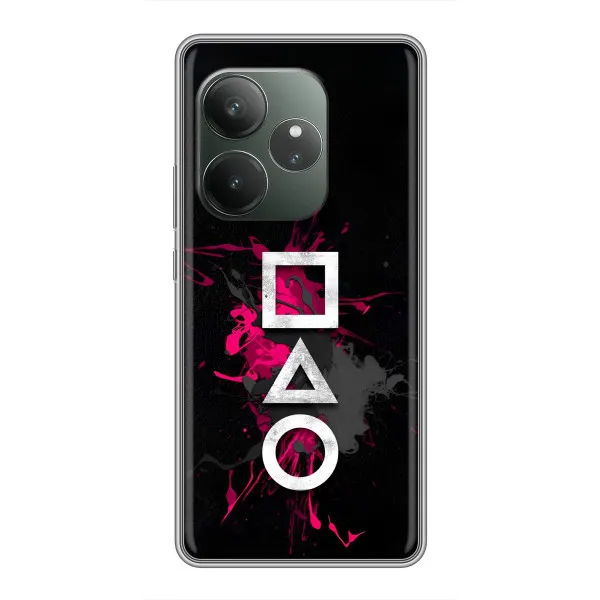 Чохол з принтом «Символи Гра кальмара» для Realme GT Neo 6 SE Чохол з принтом «Символи Гра кальмара» для Realme GT Neo 6 SE