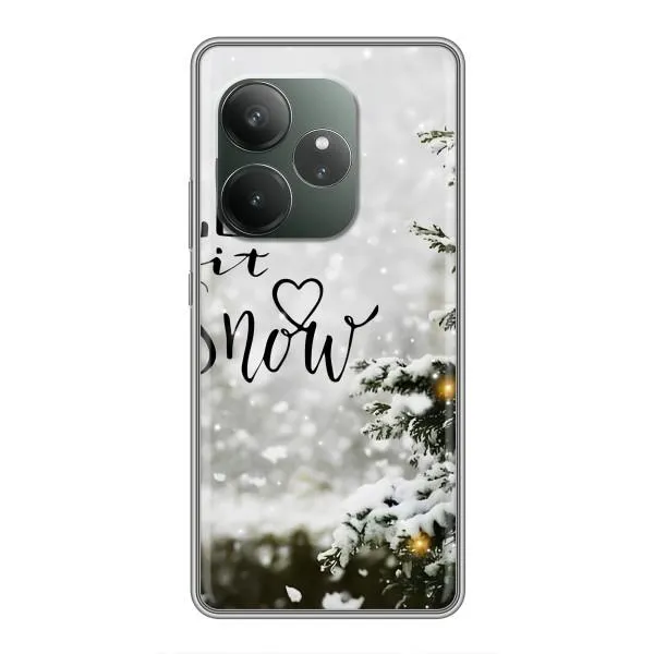 Чехол с принтом «Let it snow» для Realme GT Neo 6 SE