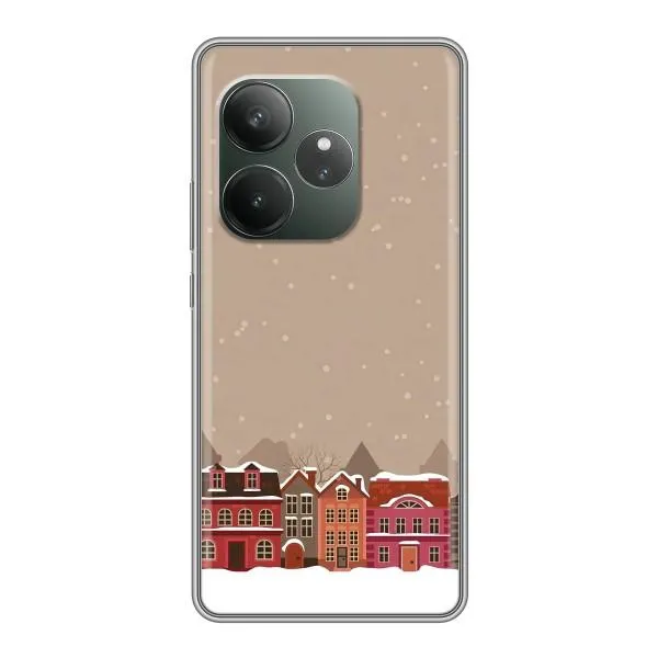 Чехол с принтом «Зимний город» для Realme GT Neo 6 SE