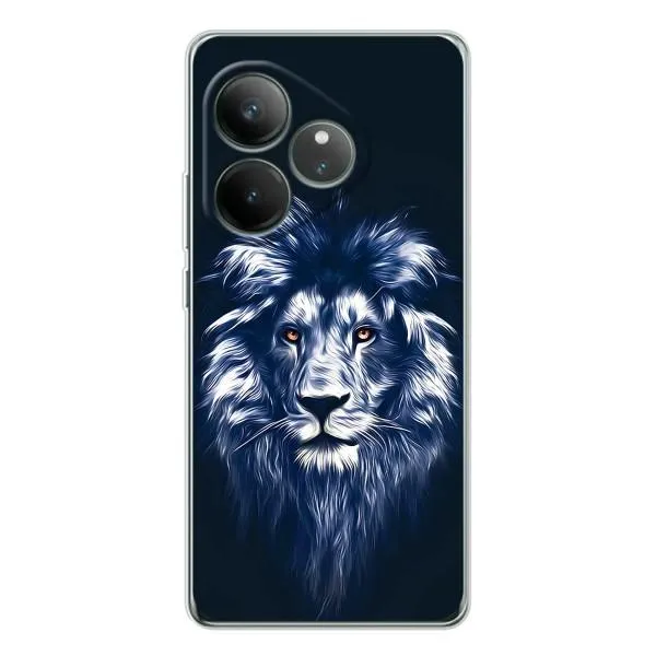 Чехол с принтом «Синий Лев» для Realme GT Neo 7 Чехол с принтом «Синий Лев» для Realme GT Neo 7