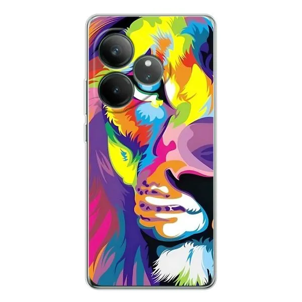 Чехол с принтом «Яркий Лев» для Realme GT Neo 7 Чехол с принтом «Яркий Лев» для Realme GT Neo 7
