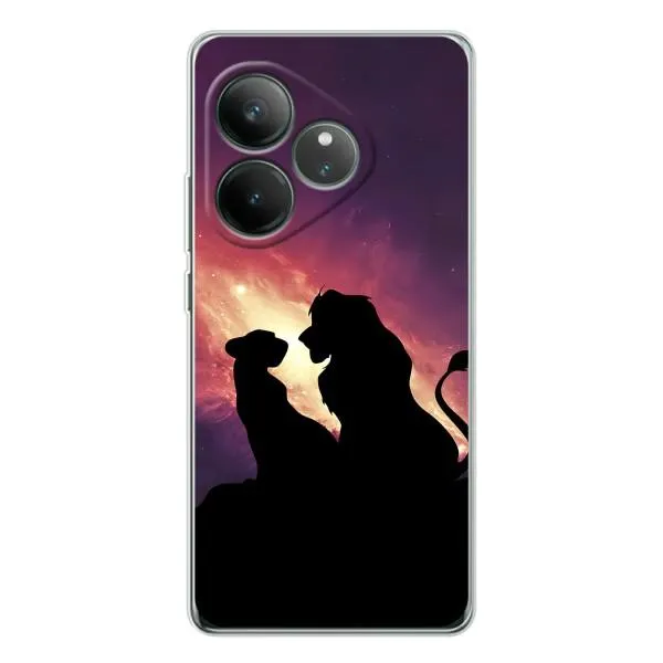 Чехол с принтом «Силуэт Симба и Налу» для Realme GT Neo 7 Чехол с принтом «Силуэт Симба и Налу» для Realme GT Neo 7