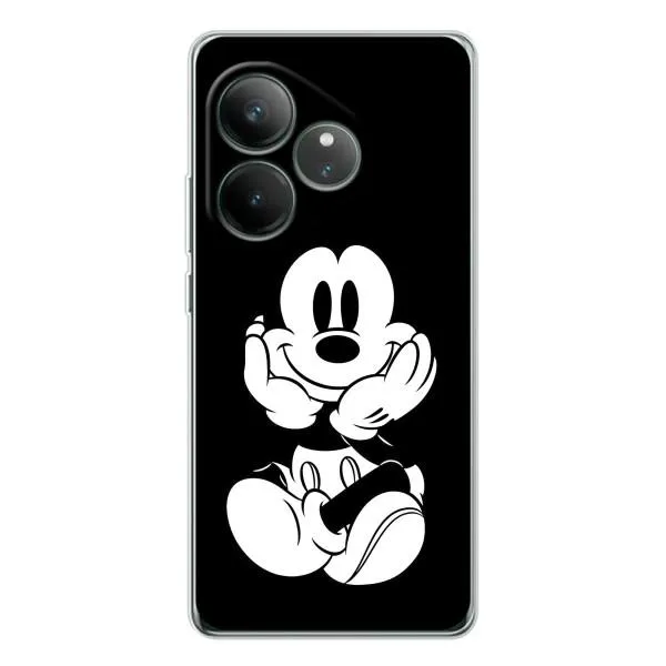 Чехол с принтом «Микки на черном» для Realme GT Neo 7 Чехол с принтом «Микки на черном» для Realme GT Neo 7