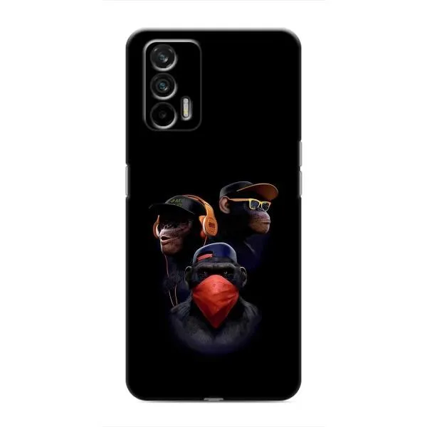 Чехол с принтом «Три обезьяны» для Realme GT