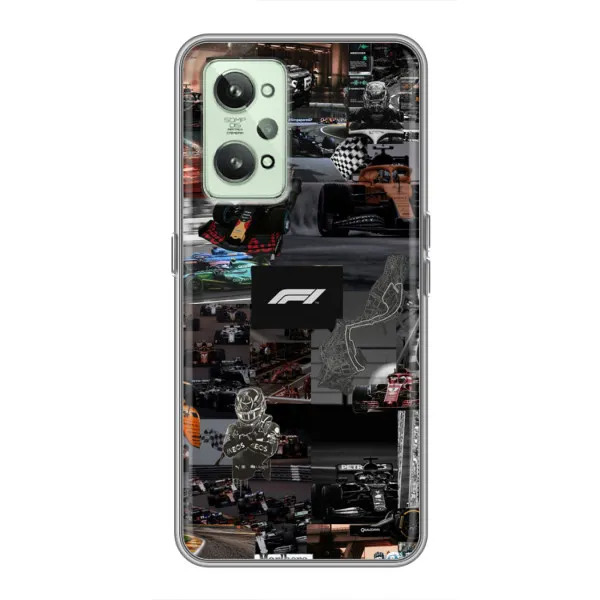 Чехол с принтом «Гоночный коллаж Ф1» для Realme GT2 Чехол с принтом «Гоночный коллаж Ф1» для Realme GT2