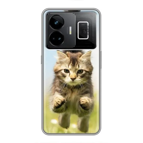 Чехол с принтом «Прыжок кота» для Realme GT3 Чехол с принтом «Прыжок кота» для Realme GT3
