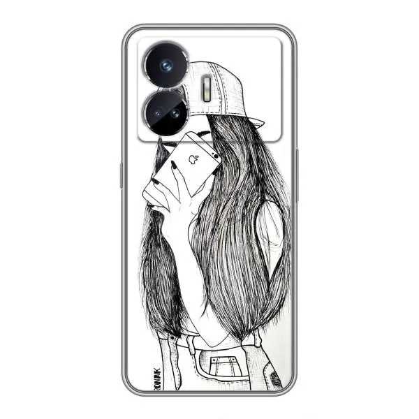 Чехол с принтом «Фото девочки» для Realme GT5