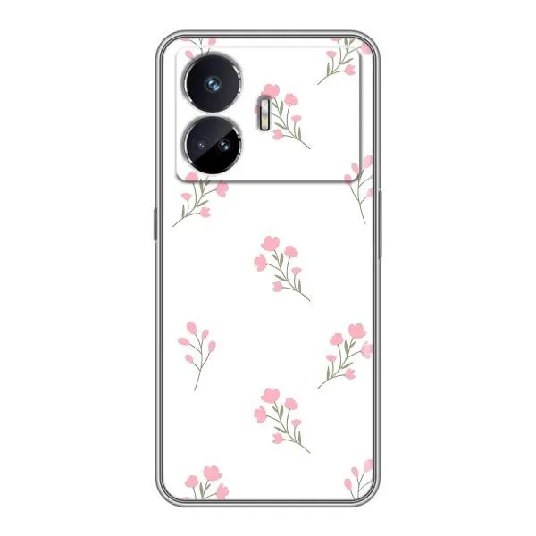 Чехол с принтом «Розовые цветы» для Realme GT5