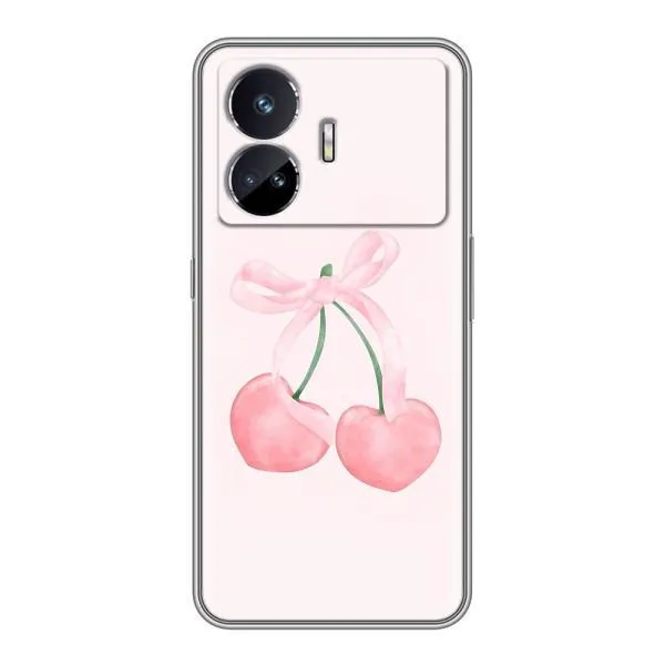 Чехол с принтом «Розовые вишни» для Realme GT5