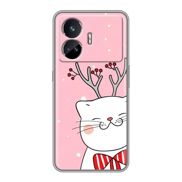 Чехол с принтом «Зимний кот» для Realme GT5 Чехол с принтом «Зимний кот» для Realme GT5
