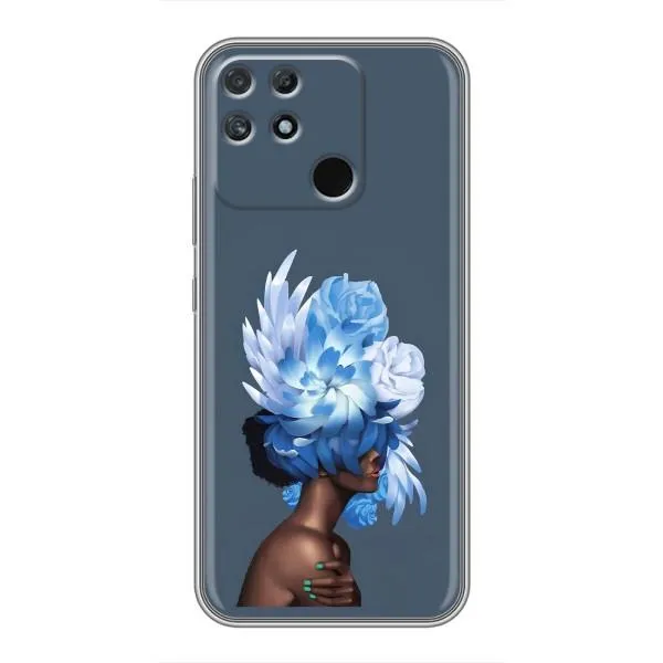 Чехол с принтом «Цветы на голове» для Realme NARZO 50A Чехол с принтом «Цветы на голове» для Realme NARZO 50A