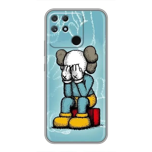 Чехол с принтом «Плач Bearbrick» для Realme NARZO 50A Чехол с принтом «Плач Bearbrick» для Realme NARZO 50A
