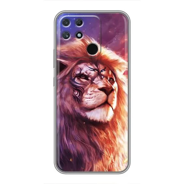 Чехол с принтом «Красочный Лев» для Realme NARZO 50A Чехол с принтом «Красочный Лев» для Realme NARZO 50A