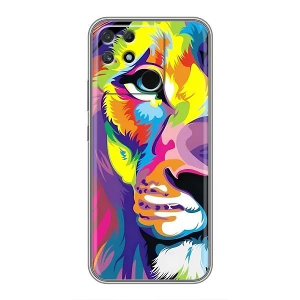 Чехол с принтом «Яркий Лев» для Realme NARZO 50A Чехол с принтом «Яркий Лев» для Realme NARZO 50A