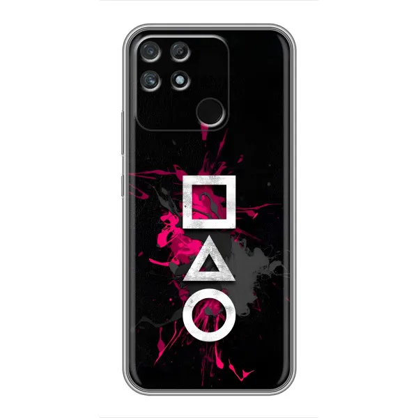 Чехол с принтом «Символы Игра кальмара» для Realme NARZO 50A