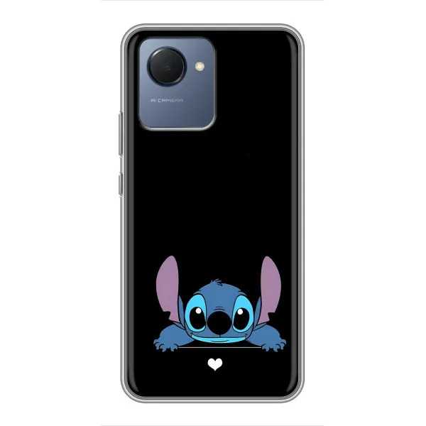 Чехол с принтом «Стич на черном» для Realme NARZO 50i Prime