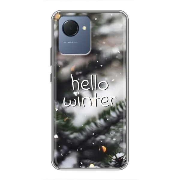 Чехол с принтом «Hello winter» для Realme NARZO 50i Prime