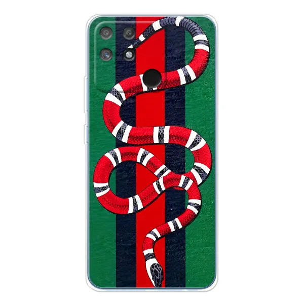 Чехол с принтом «Gucci змия» для Realme NARZO 80 Lite 4G Чехол с принтом «Gucci змия» для Realme NARZO 80 Lite 4G