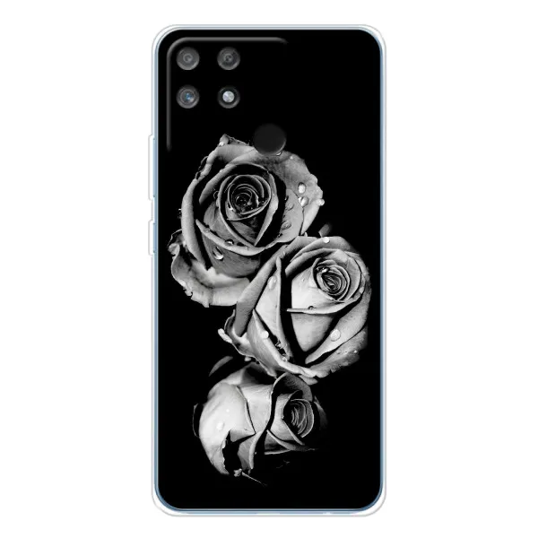 Чехол с принтом «Черная роза» для Realme NARZO 80 Lite 4G Чехол с принтом «Черная роза» для Realme NARZO 80 Lite 4G
