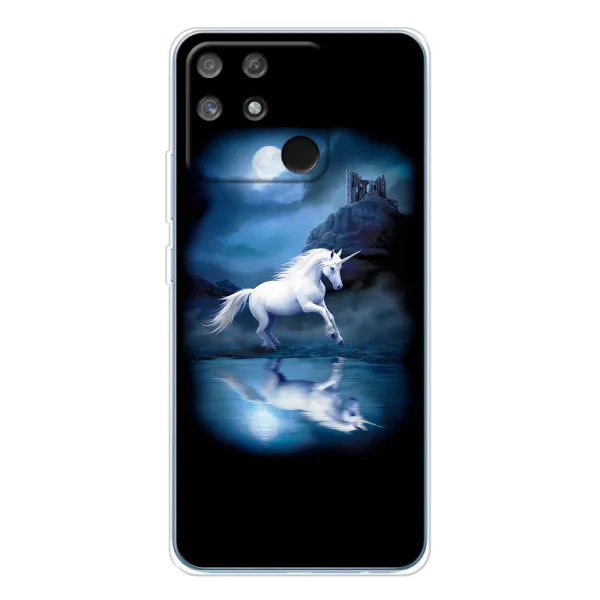 Чехол с принтом «Единорог» для Realme NARZO 80 Lite 4G Чехол с принтом «Единорог» для Realme NARZO 80 Lite 4G