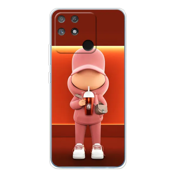 Чехол с принтом «С Кофе» для Realme NARZO 80 Lite 4G Чехол с принтом «С Кофе» для Realme NARZO 80 Lite 4G