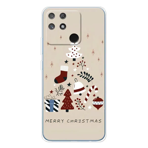 Чехол с принтом «Merry Christmas» для Realme NARZO 80 Lite 4G