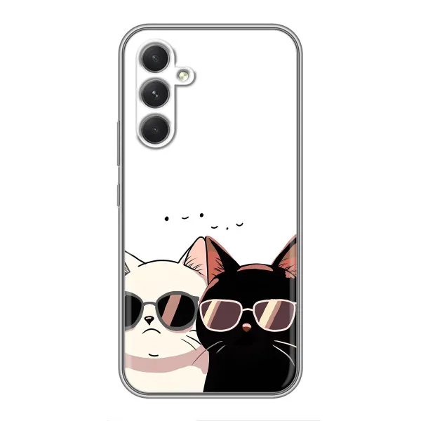 Чехол с принтом «Коты в очках» для Realme Narzo 80 Lite 5G
