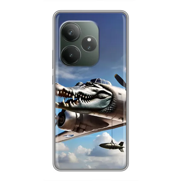 Чехол с принтом «Бомбардиро крокодило» для Realme Narzo 90