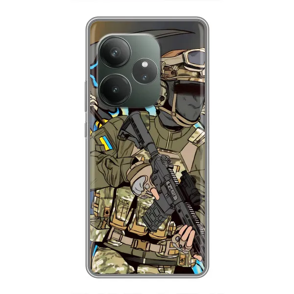Чехол с принтом «Воин ВСУ» для RealMe Neo7 Чехол с принтом «Воин ВСУ» для RealMe Neo7