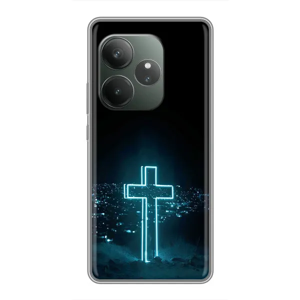 Чехол с принтом «Крест и город» для RealMe Neo7 Чехол с принтом «Крест и город» для RealMe Neo7