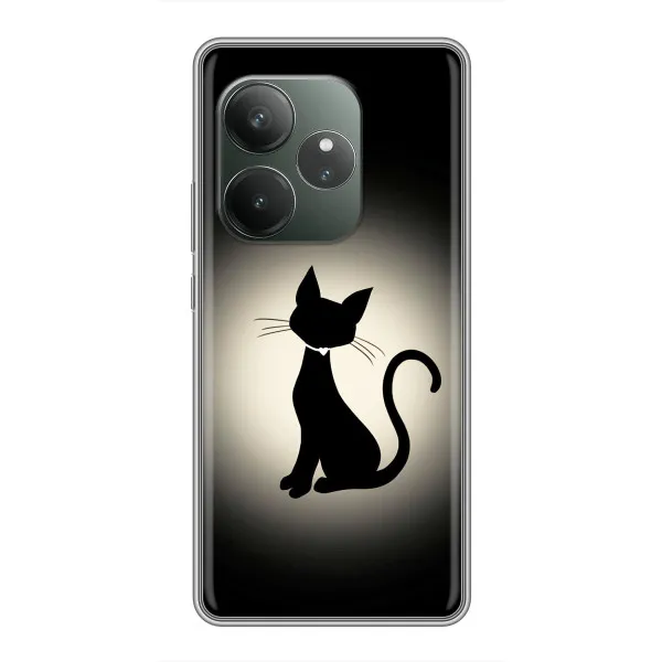Чехол с принтом «Силуэт котика» для RealMe Neo7
