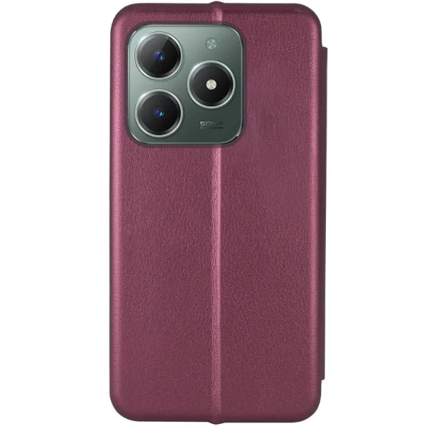 Кожаный чехол-книжка Classy для Realme Note 50 5G — Бордовый — фото 3 Кожаный чехол-книжка Classy для Realme Note 50 5G — Бордовый — фото 3