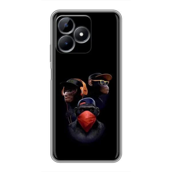 Чехол с принтом «Три обезьяны» для Realme Note 50 Чехол с принтом «Три обезьяны» для Realme Note 50
