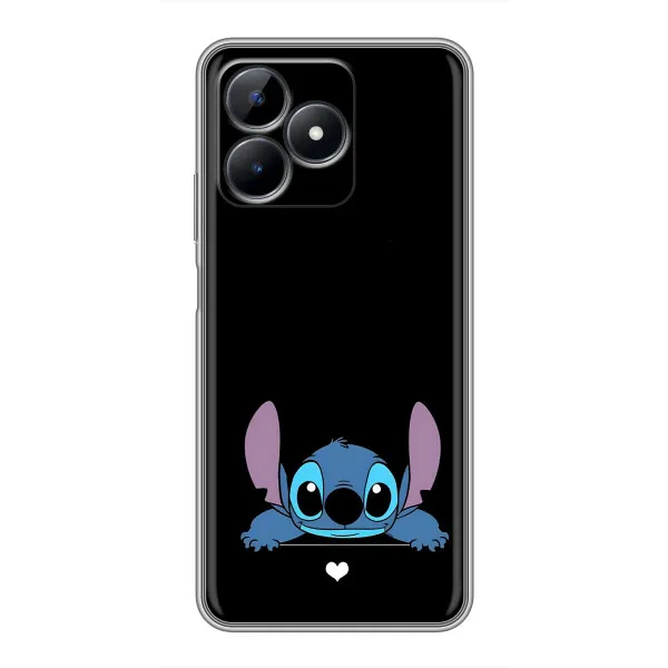 Чехол с принтом «Стич на черном» для Realme Note 50