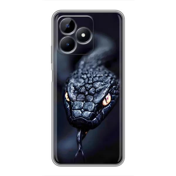 Чехол с принтом «Черная змея» для Realme Note 50 Чехол с принтом «Черная змея» для Realme Note 50