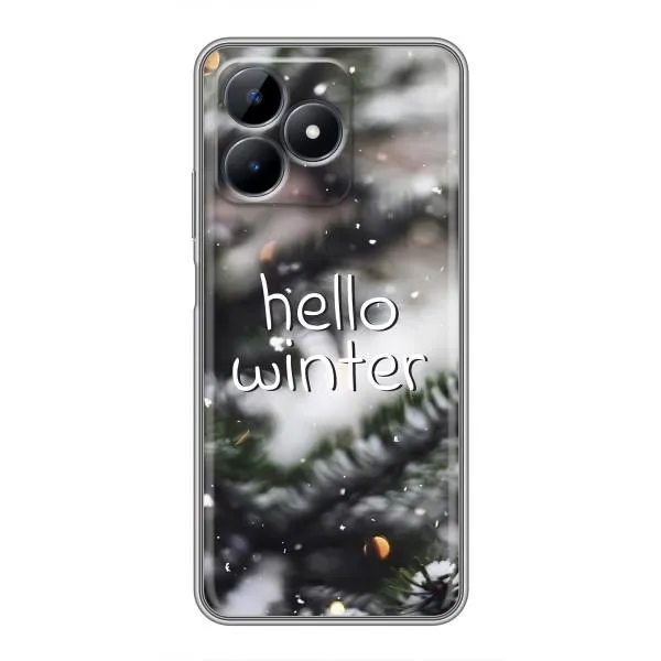 Чехол с принтом «Hello winter» для Realme Note 50 Чехол с принтом «Hello winter» для Realme Note 50