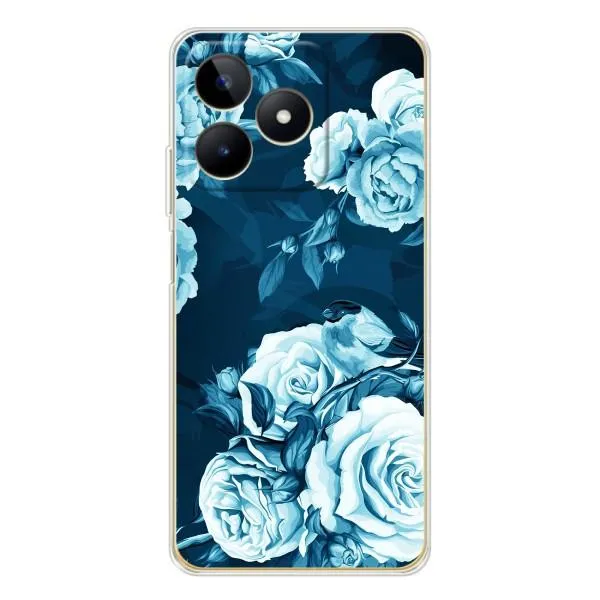 Чехол с принтом «Голубые Бутоны» для Realme Note 60