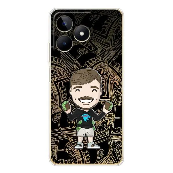 Чехол с принтом «Mister Beast» для Realme Note 60