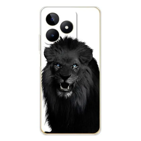 Чехол с принтом «Черный ЛЕВ» для Realme Note 60 Чехол с принтом «Черный ЛЕВ» для Realme Note 60