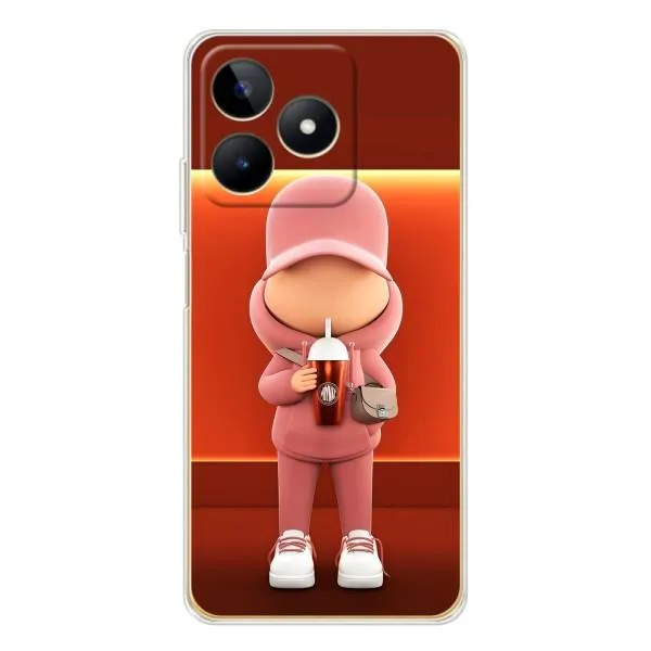 Чехол с принтом «С Кофе» для Realme Note 60 Чехол с принтом «С Кофе» для Realme Note 60