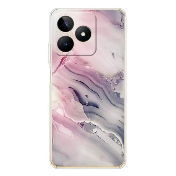 Чехол с принтом «Пурпурный Мрамор» для Realme Note 60