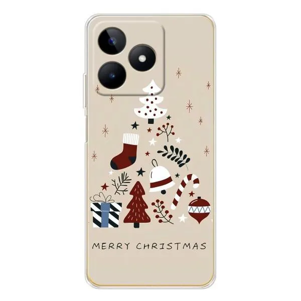 Чехол с принтом «Merry Christmas» для Realme Note 60