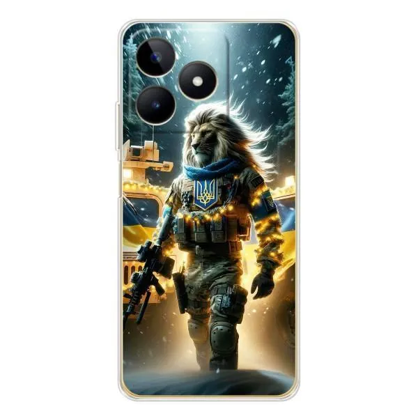 Чехол с принтом «ЛЕВ ЗСУ» для Realme Note 60 Чехол с принтом «ЛЕВ ЗСУ» для Realme Note 60