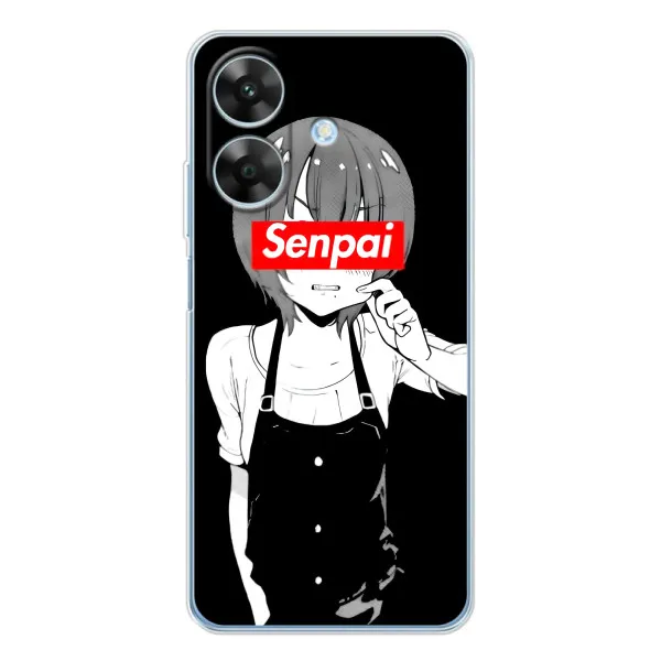 Чехол с принтом «Senpai» для Realme Note 60x Чехол с принтом «Senpai» для Realme Note 60x