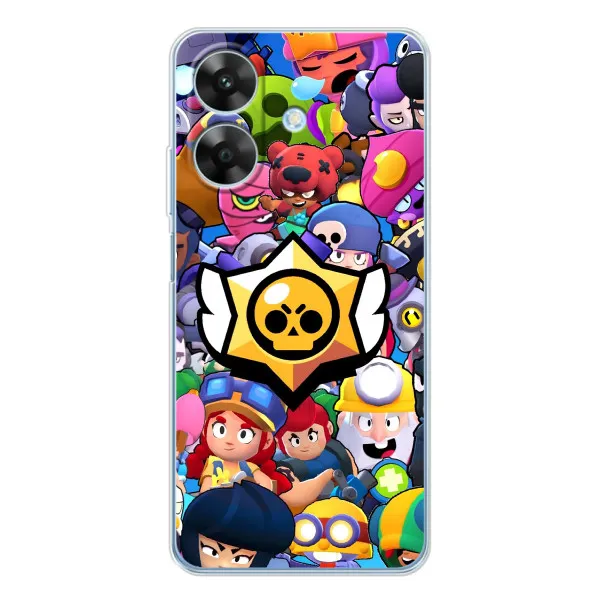 Чехол с принтом «Лого Brawl Stars» для Realme Note 60x