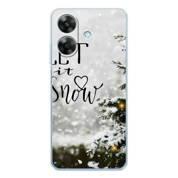Чехол с принтом «Let it snow» для Realme Note 60x Чехол с принтом «Let it snow» для Realme Note 60x