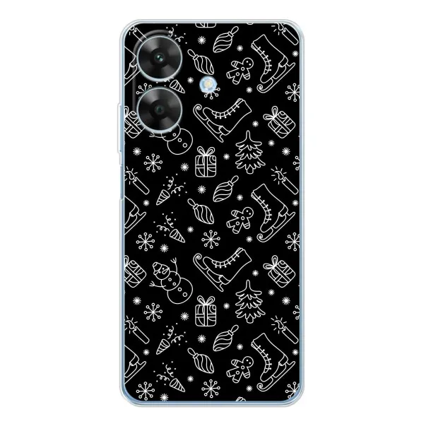 Чехол с принтом «Новогодний фон» для Realme Note 60x Чехол с принтом «Новогодний фон» для Realme Note 60x